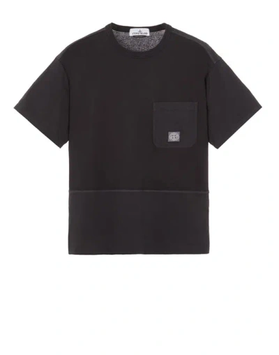 Stone Island Short Sleeve T-shirt Black Cotton