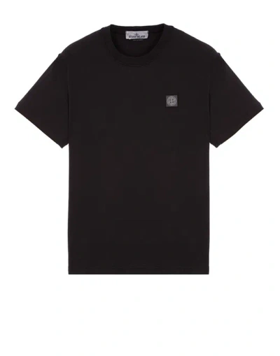 Stone Island Short Sleeve T-shirt Black Cotton
