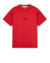 Stone Island Archivio Print Slim-fit Cotton T-shirt In Red