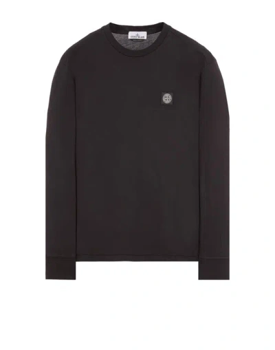 Stone Island Long Sleeve T-shirt Black Cotton