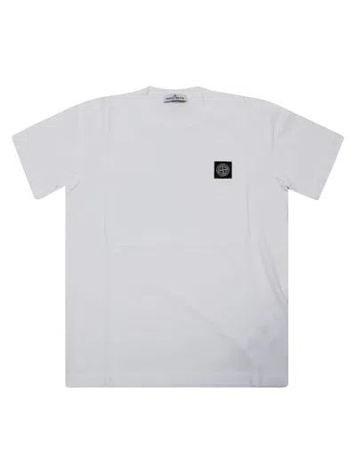 Stone Island T Shirt Mm Basic In White
