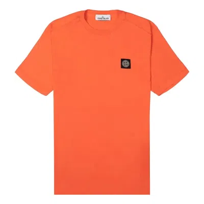 Stone Island T-shirt 'orange' In Red