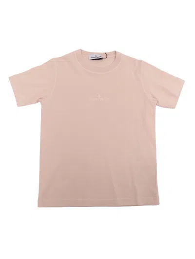 Stone Island Kids' T-shirt In Pink