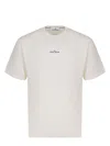 Stone Island Cotton Crew Neck T-shirt With Graphic Print In White