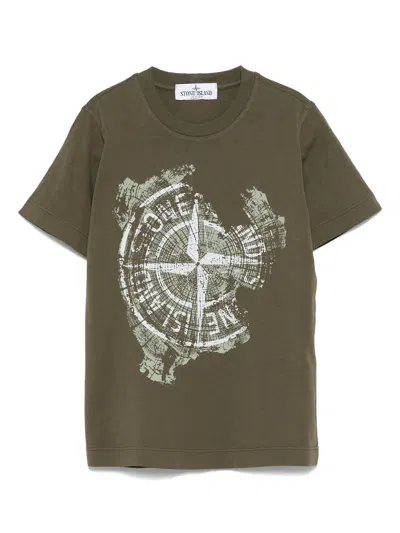 Stone Island T-shirt  Junior In Green