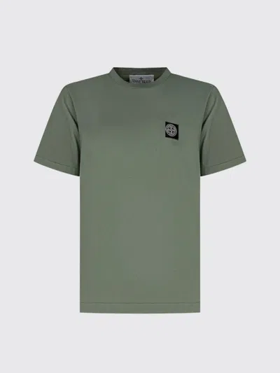STONE ISLAND T-SHIRT STONE ISLAND JUNIOR KIDS COLOR FOREST GREEN,H19600075