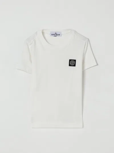 Stone Island T-shirt  Junior Kids Color Natural In White