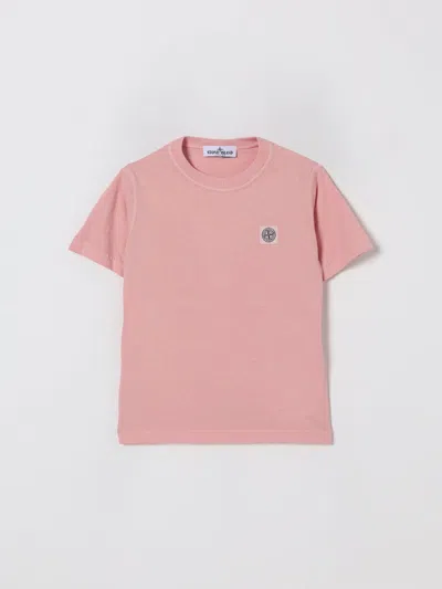 Stone Island T-shirt  Junior Kids Color Pink