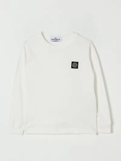 STONE ISLAND T-SHIRT STONE ISLAND JUNIOR KIDS COLOR WHITE,432018001