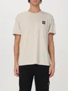 Stone Island Logo Patch Crewneck T-shirt In Neutral
