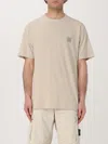 Stone Island T-shirt  Men Color Beige In Neutral