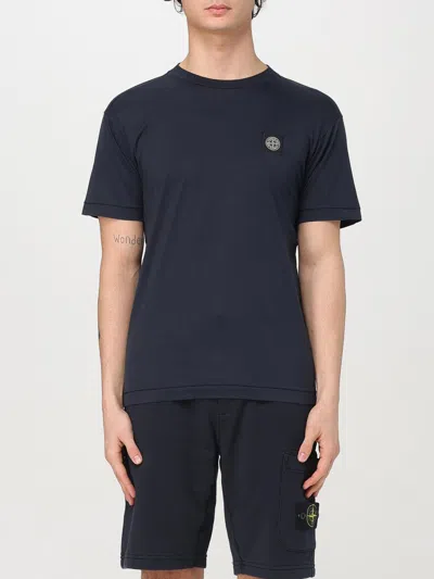 STONE ISLAND T-SHIRT STONE ISLAND MEN COLOR BLUE,424686009