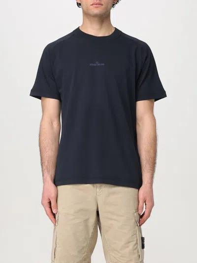 Stone Island T-shirt  Men Color Blue In Blue