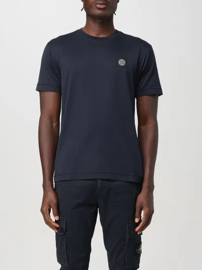 Stone Island T-shirt  Men Color Blue In Blau
