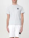 Stone Island T-shirt  Men Color Gnawed Blue In White