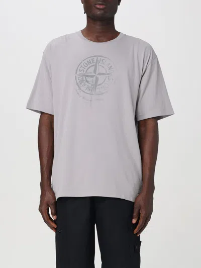 Stone Island T-shirt  Men Color Grey In 灰色