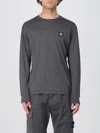 Stone Island Compass-motif Long-sleeve T-shirt In Black