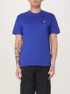 Stone Island 2100039 60/2 Cotton Jersey In Royal Blue