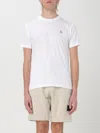 Stone Island Ivory Combed Organic Cotton Jersey T-shirt In White