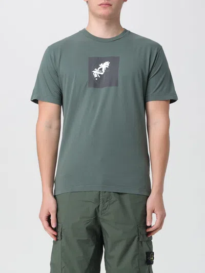 Stone Island T-shirt  Men In Moss Green