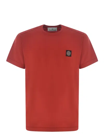 Stone Island T-shirt  In Rosso