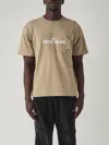 Stone Island Logo-print T-shirt In Beige