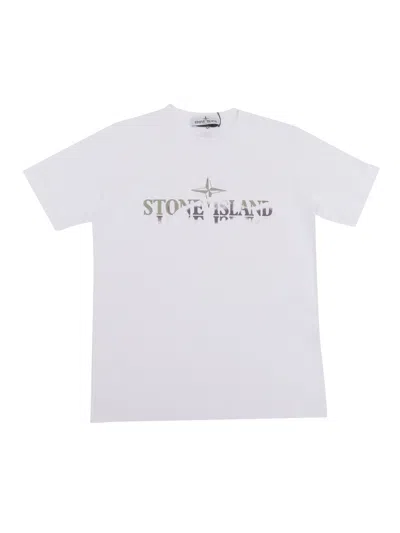 Stone Island Kids' T-shirt In White