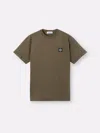 Stone Island Slim Fit Cotton Jersey T-shirt With Compass Patch