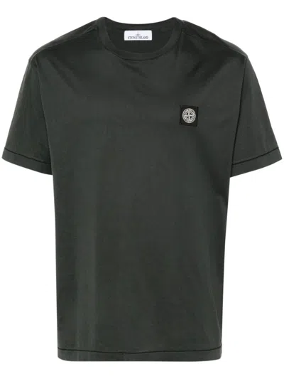 STONE ISLAND T-SHIRT WITH LOGO