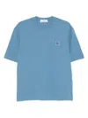 Stone Island Logo-patch Short-sleeve T-shirt In Blue