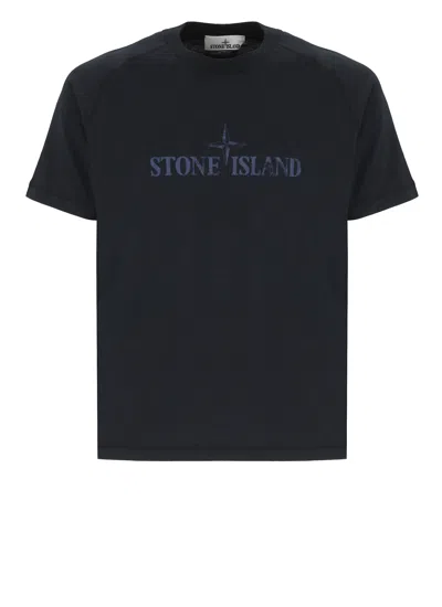 STONE ISLAND T-SHIRT WITH LOGO