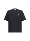 Stone Island T-shirt With Logo Patch In Black