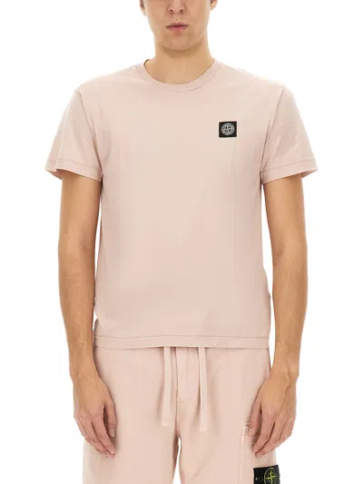 STONE ISLAND T-SHIRT WITH LOGO