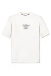 Stone Island Logo Crew Neck Cotton T-shirt With Short Sleeves In White