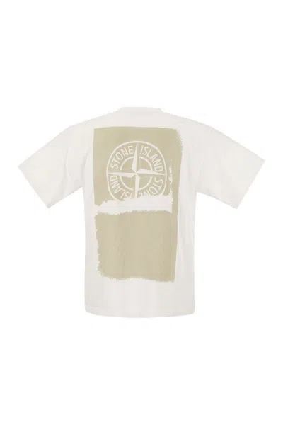 Stone Island T-shirt With Print In White