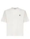 Stone Island Ivory Combed Organic Cotton Jersey T-shirt In Neutral