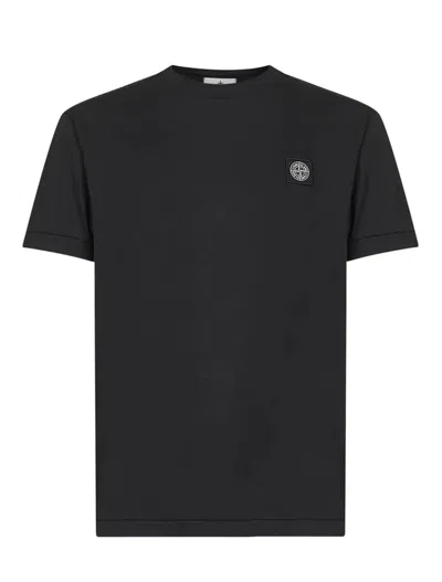 Stone Island T Shirts And Polos Black
