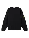 Stone Island Cotton Sweatshirt In Black