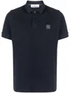 Stone Island Logo-patch Polo Shirt In Blue