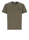 Stone Island Round-neck Cotton T-shirt In Green