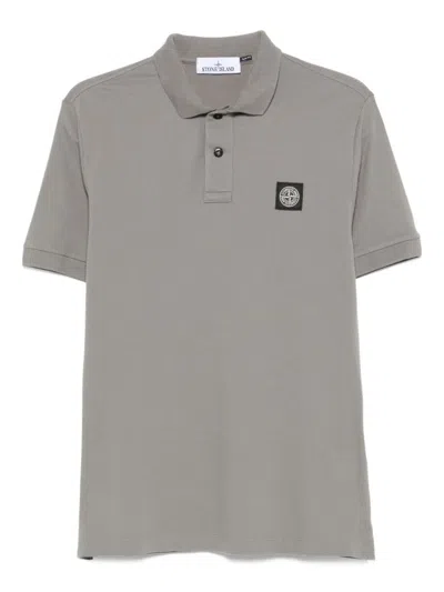 STONE ISLAND STONE ISLAND LOGO COTTON POLO SHIRT
