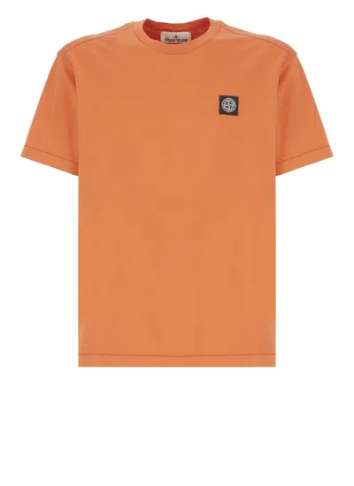 Stone Island T-shirts And Polos Orange