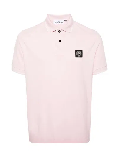 Stone Island T-shirts And Polos Pink