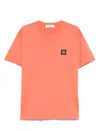 Stone Island Cotton Jersey T-shirt In Red