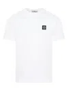 Stone Island Classic Small Logo Tee In White