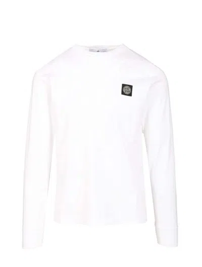 Stone Island T Shirts And Polos White