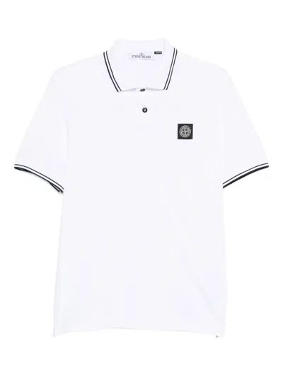 Stone Island T-shirts And Polos White
