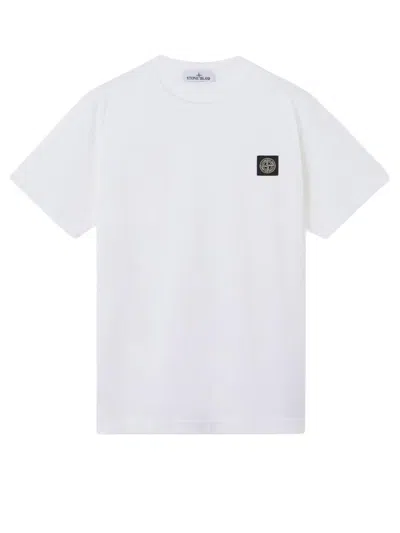 Stone Island T-shirts And Polos White