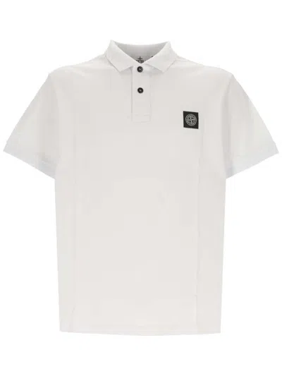 STONE ISLAND STONE ISLAND LOGO COTTON POLO SHIRT