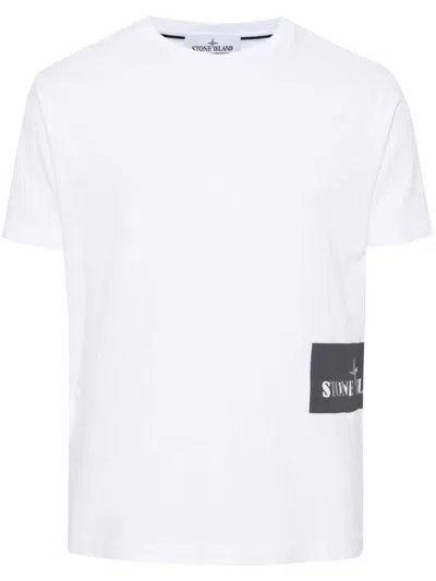 Stone Island Logo-print T-shirt In 0001